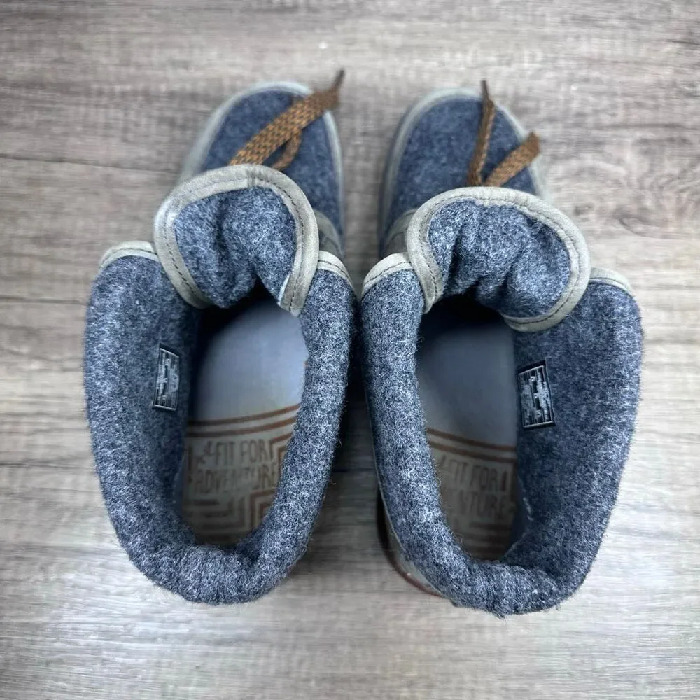 Chaco~Women's~Barbary Waterproof Castlerock Gray Lthr/Wool‎ HikingBoots~Sz 6.5